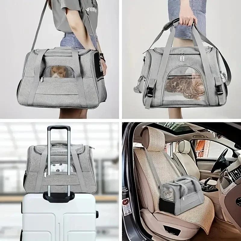 Soft-Sided Pet Carrier for Cats & Dogs