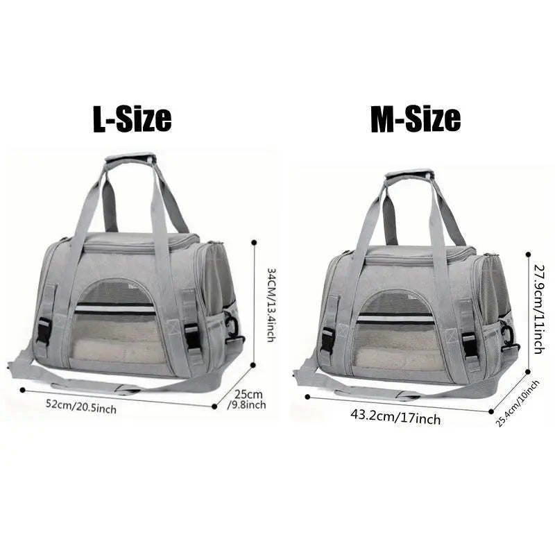 Soft-Sided Pet Carrier for Cats & Dogs