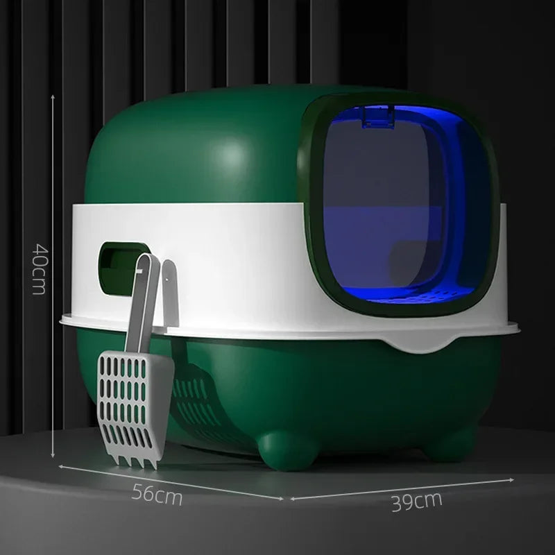 Oversized Enclosed Automatic Deodorizing Cat Litter Box