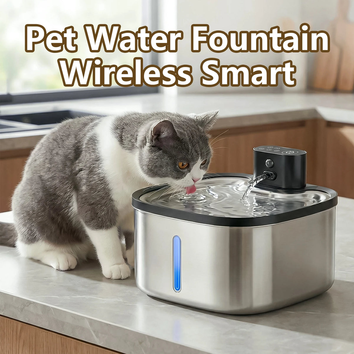 3.5L Smart Wireless Pet Water Fountain