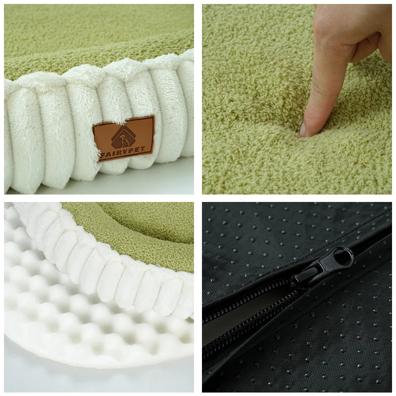 Winter Orthopedic Bolster Dog Bed