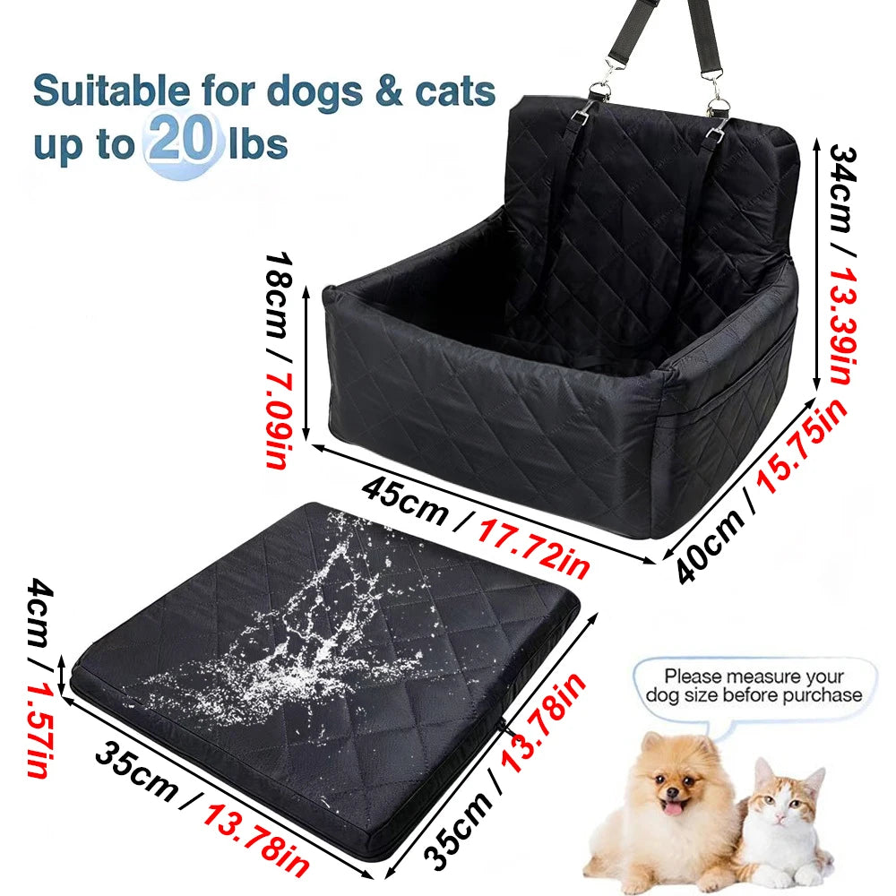 Portable Dog Car Seat Bed