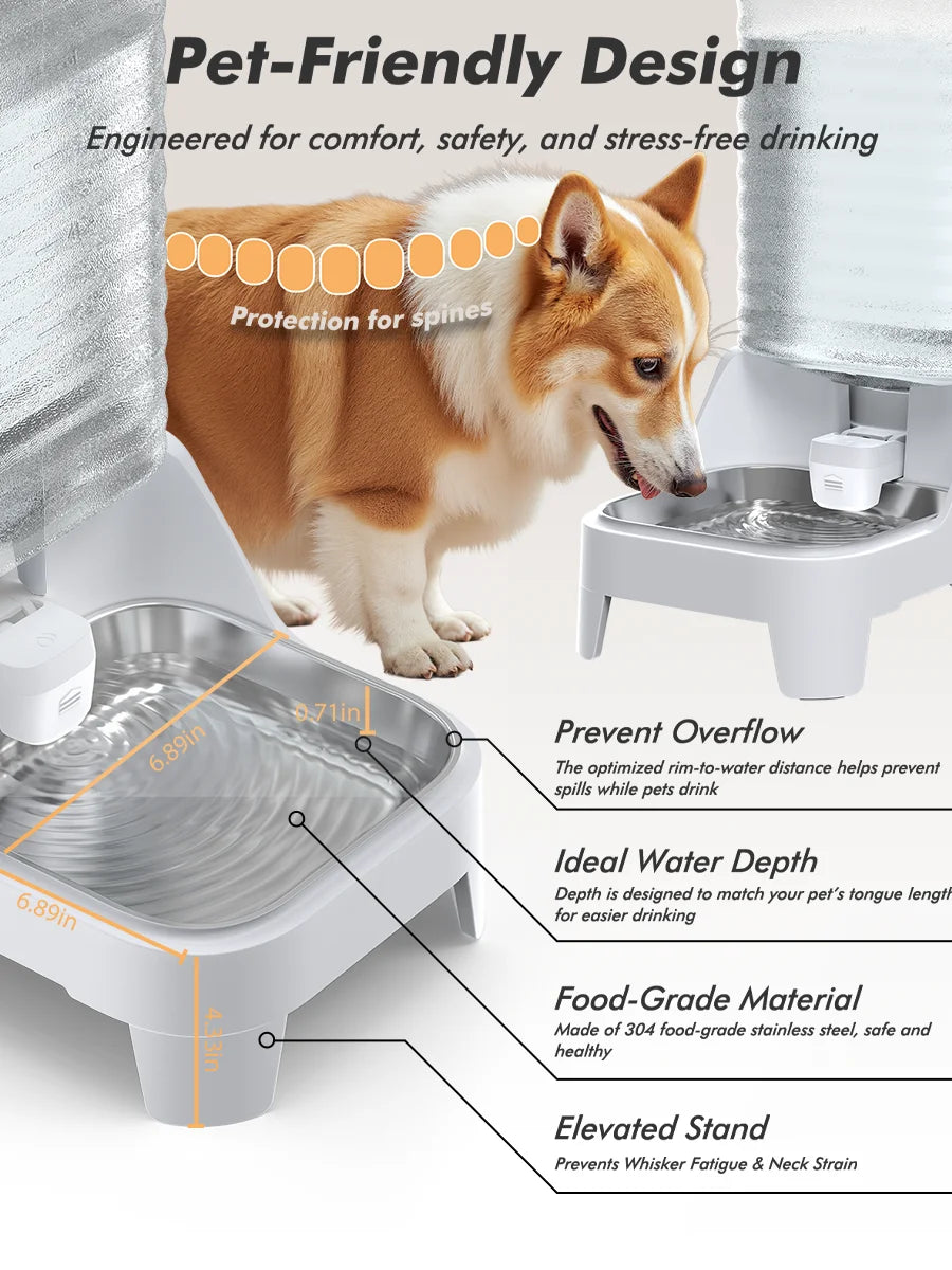 8L Automatic Pet Feeder & Waterer