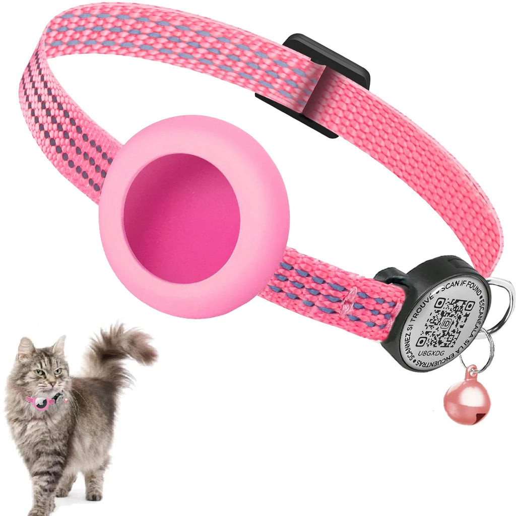 Reflective AirTag GPS Cat Collar