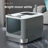 Stainless Steel Automatic Self-Cleaning Enclosed Cat Litter Box