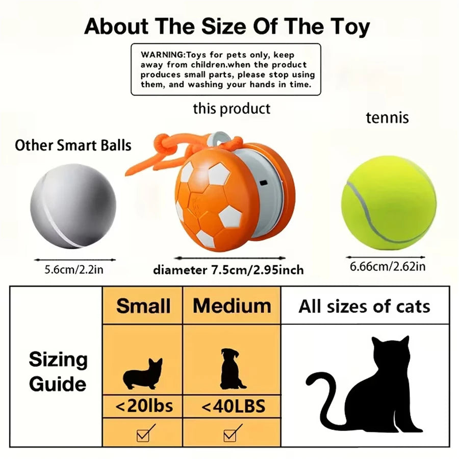Smart Interactive Spinning Pet Ball
