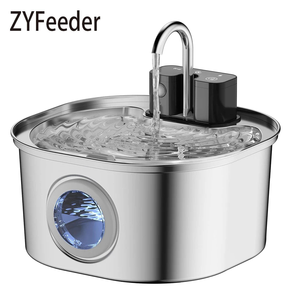 3.2L Smart Stainless Steel Pet Fountain