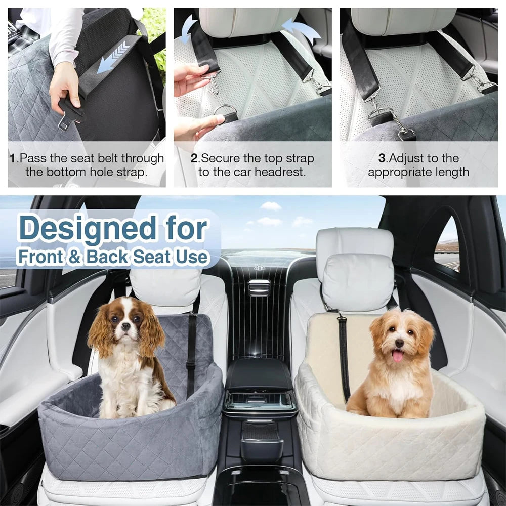 Portable Dog Car Seat Bed