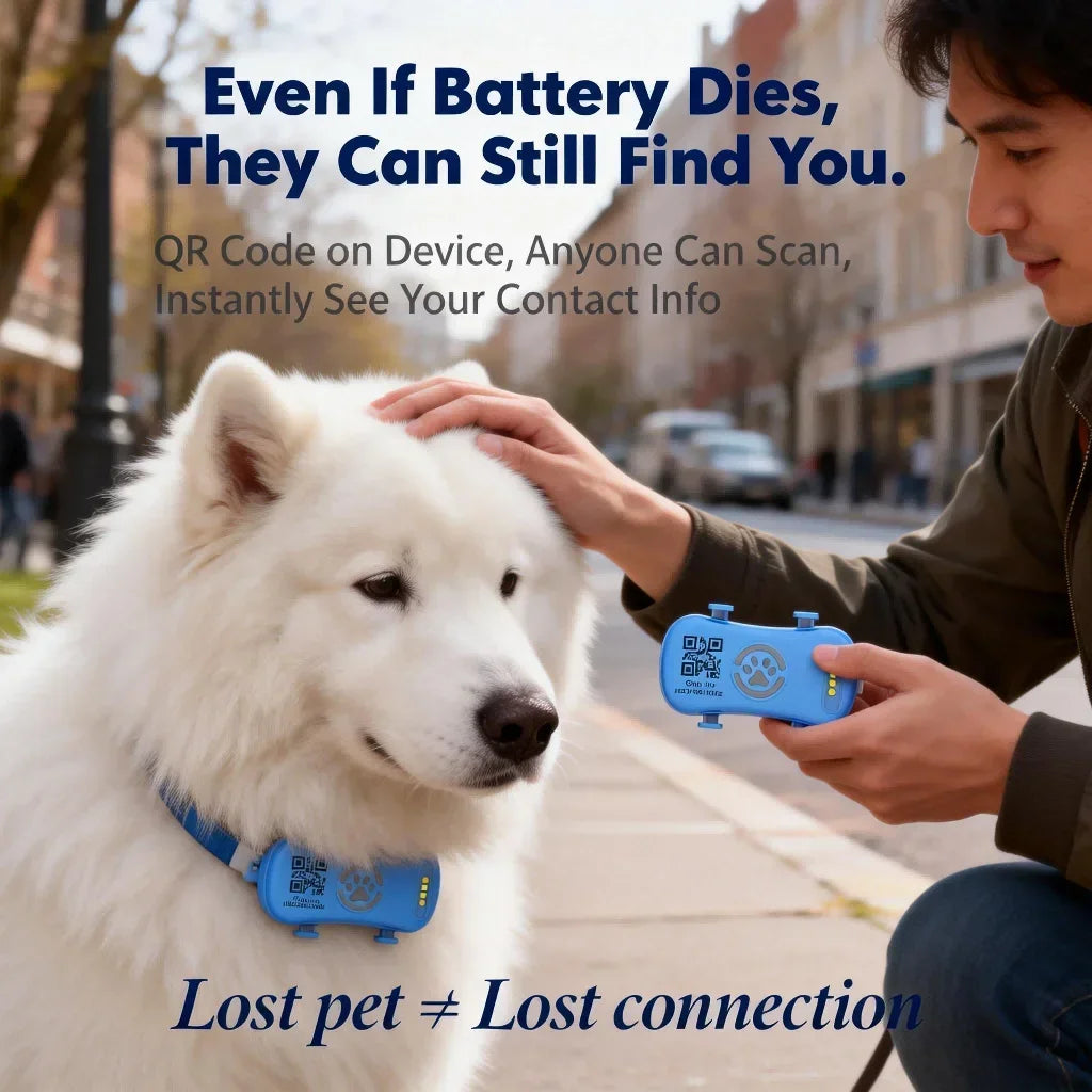 GPS Pet Tracker with QR Code