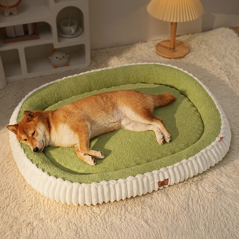 Winter Orthopedic Bolster Dog Bed