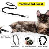 Tactical Cat Harness with Leash – Adjustable Mesh Vest