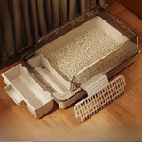 Extra Large Self-Cleaning Enclosed Cat Litter Box