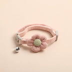 Cute Flower Cat Collar with Bell – Adjustable
