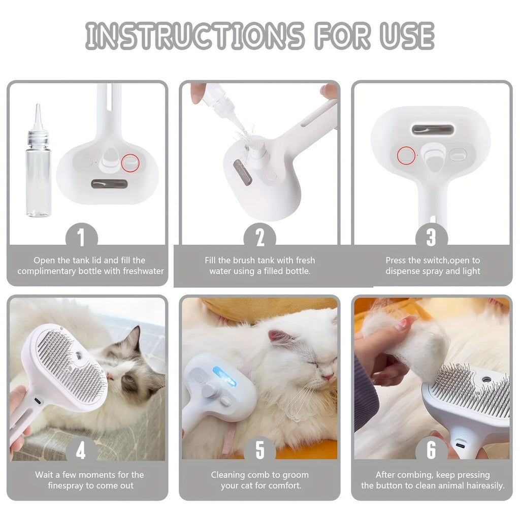 Pet Spray Grooming & Dematting Comb