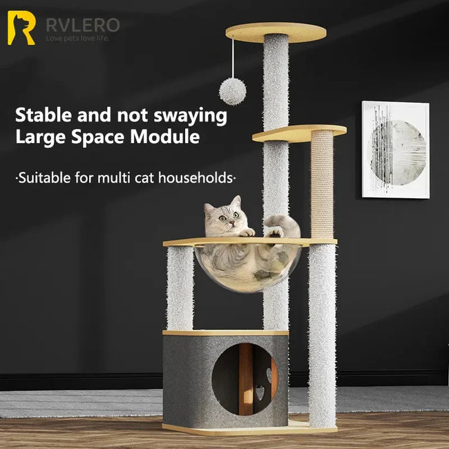 Luxury Space Capsule Cat Villa Hover Image