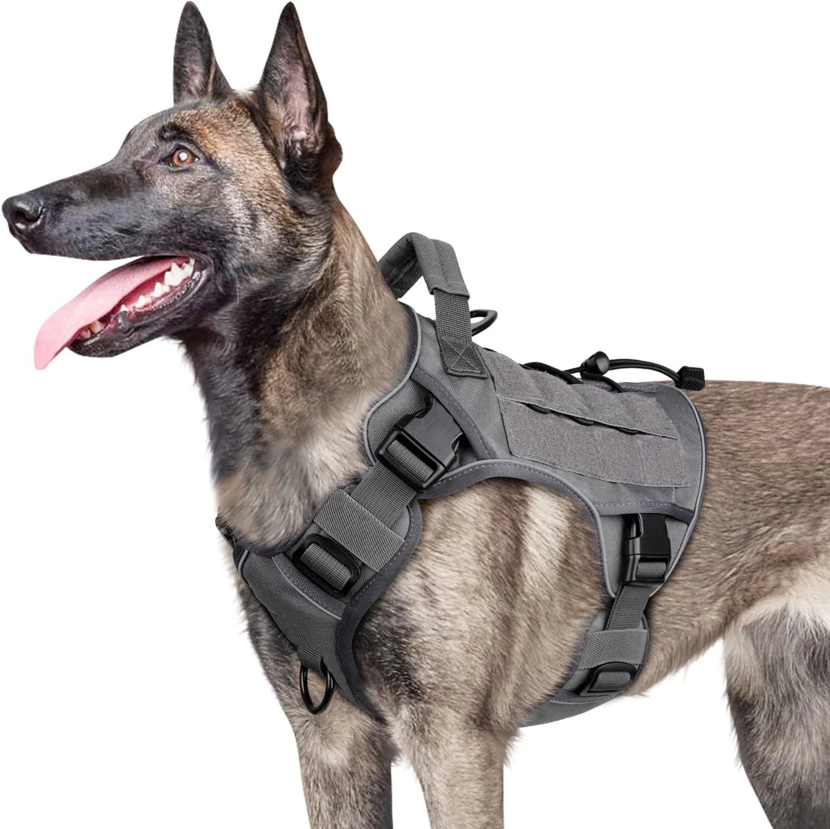 Adjustable No-Pull Tactical Dog Harness – Reflective Vest