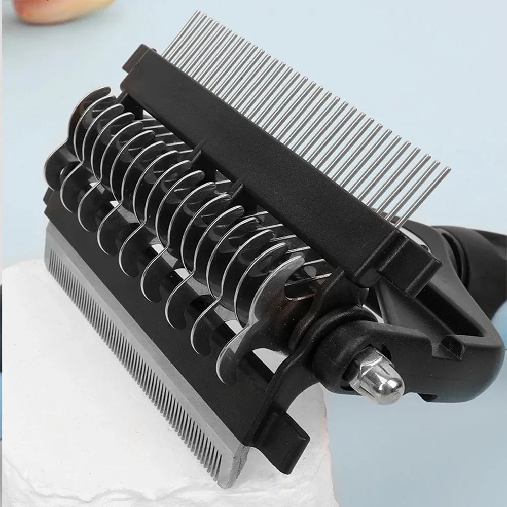 3-in-1 Pet Deshedding & Dematting Brush