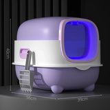 Oversized Enclosed Automatic Deodorizing Cat Litter Box