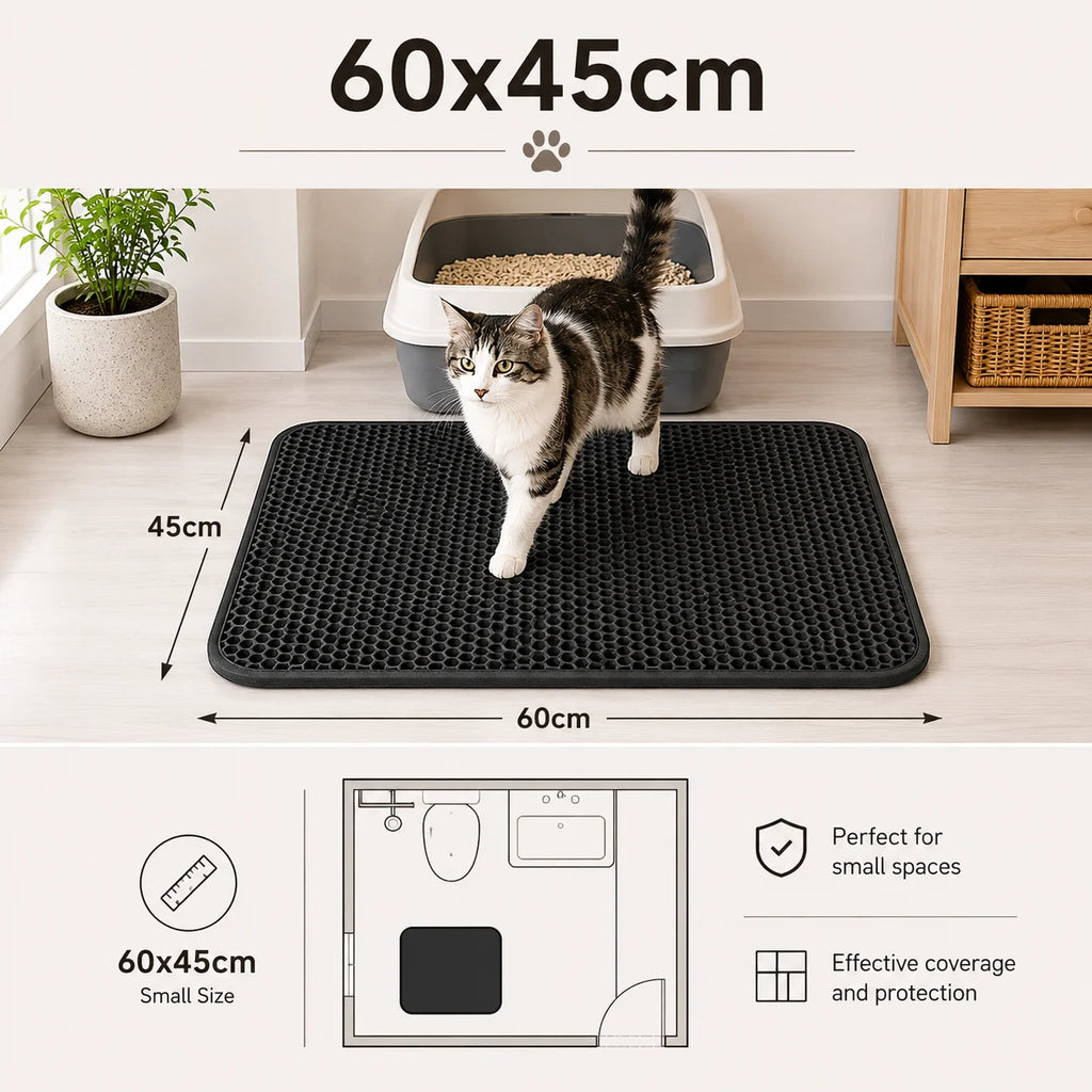 Double-Layer Waterproof Cat Litter Mat