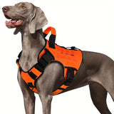 Adjustable No-Pull Tactical Dog Harness – Reflective Vest