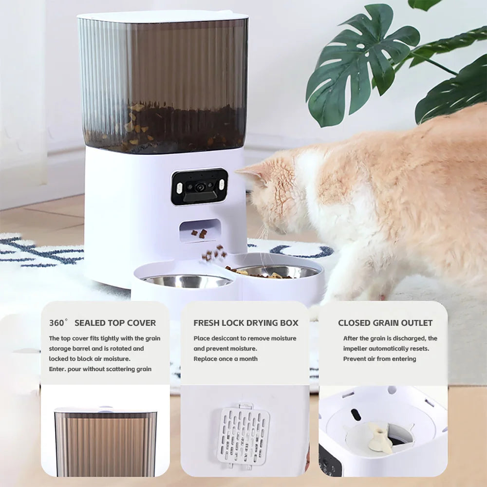 5L Smart Pet Feeder with Camera