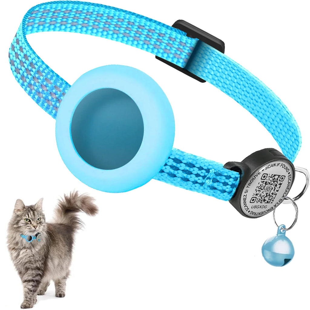 Reflective AirTag GPS Cat Collar