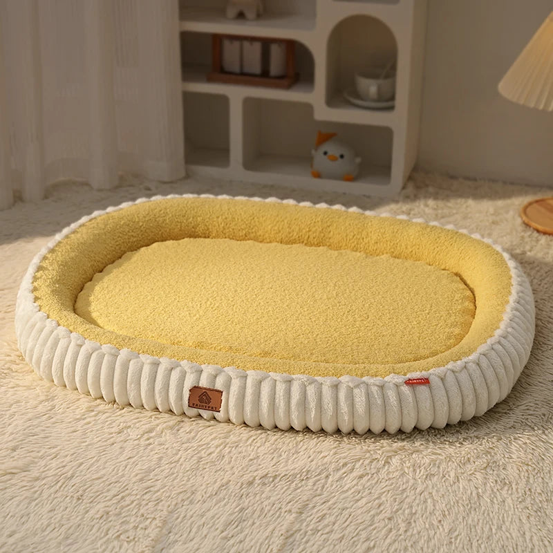 Winter Orthopedic Bolster Dog Bed