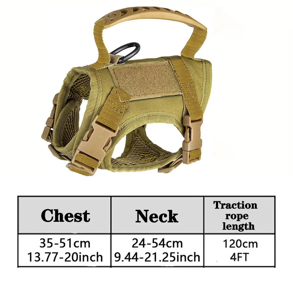 Tactical Cat Harness with Leash – Adjustable Mesh Vest