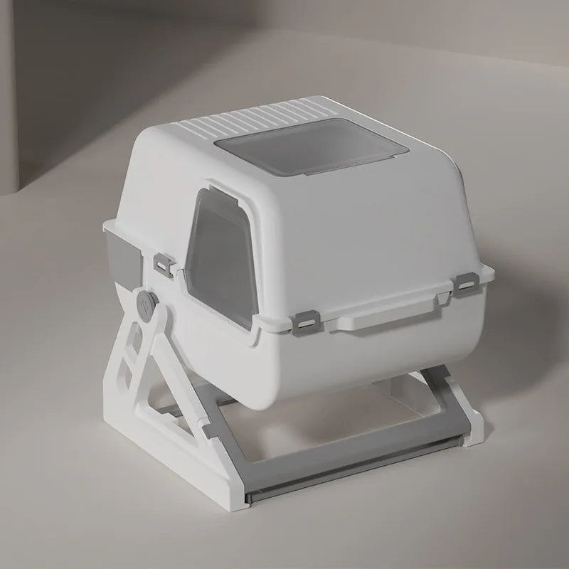 Extra Large Semi-Automatic Self-Cleaning Cat Litter Box