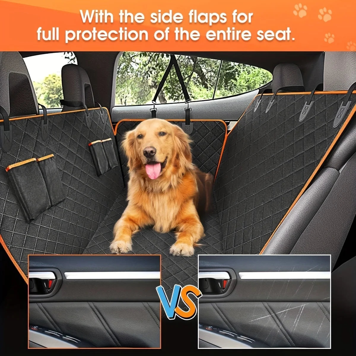 Waterproof Dog Car Hammock Cover