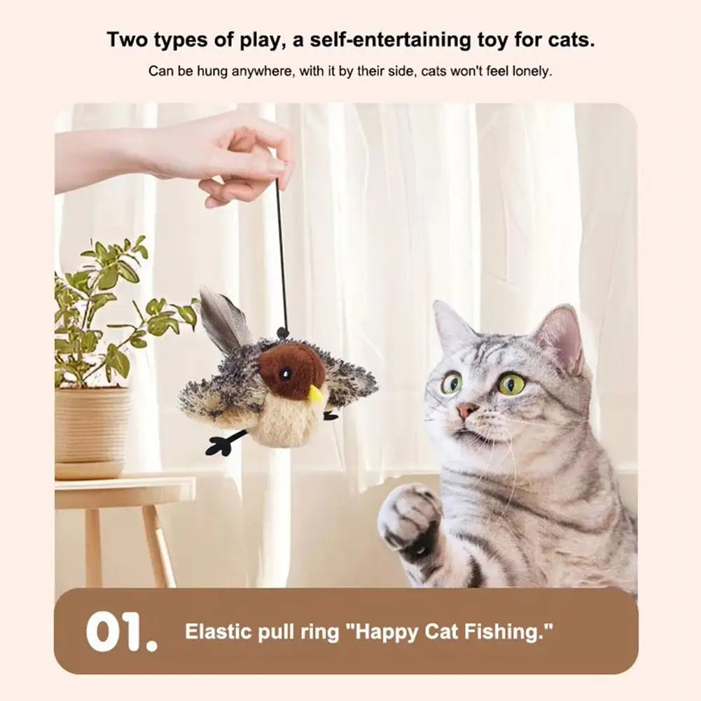 Interactive Flapping Bird Cat Toy
