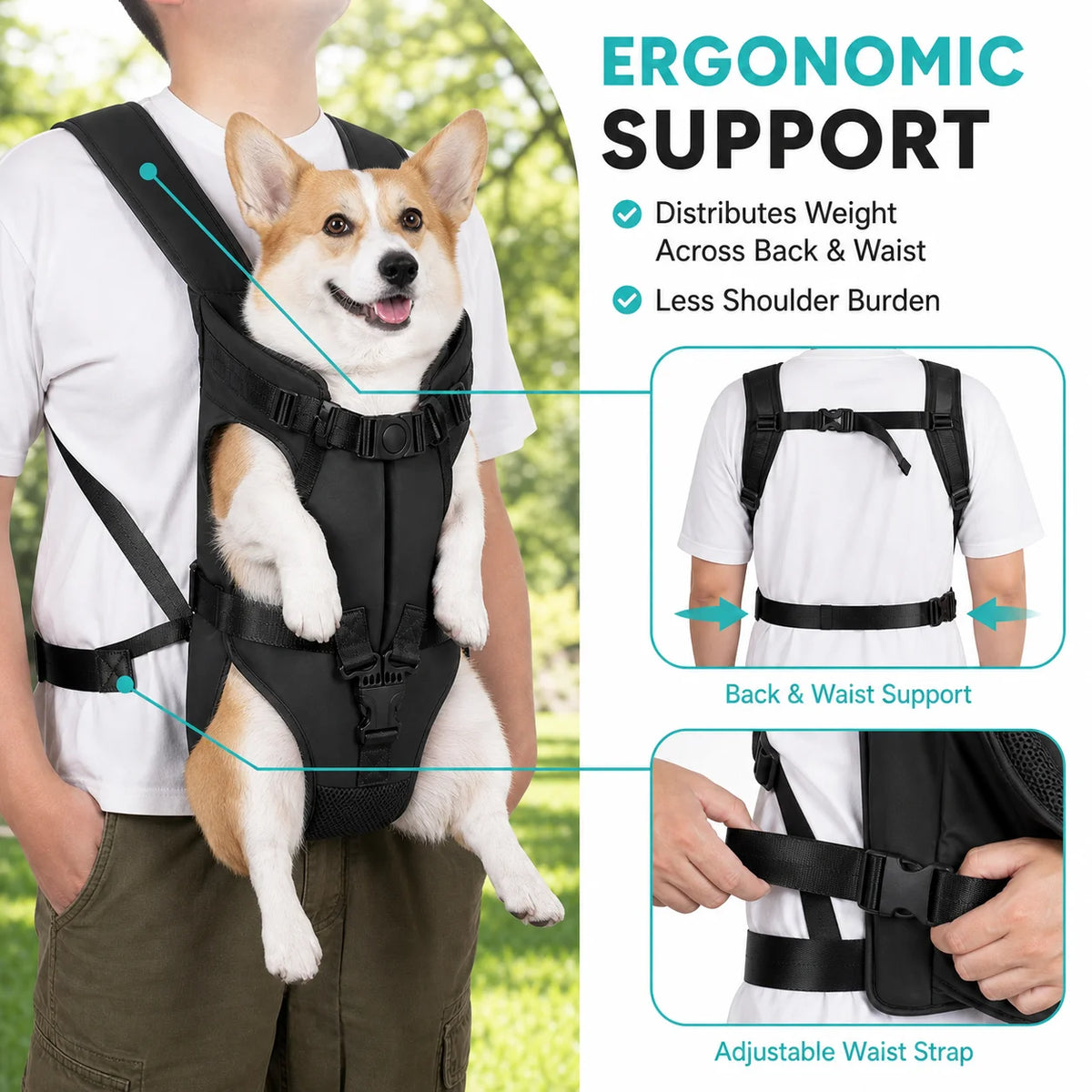 Breathable Front Pet Carrier Backpack