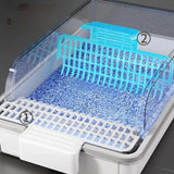 Extra Large Self-Cleaning Enclosed Cat Litter Box