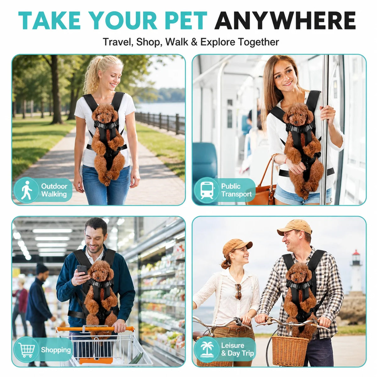 Breathable Front Pet Carrier Backpack