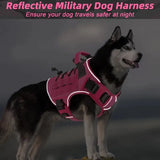 Adjustable No-Pull Tactical Dog Harness – Reflective Vest