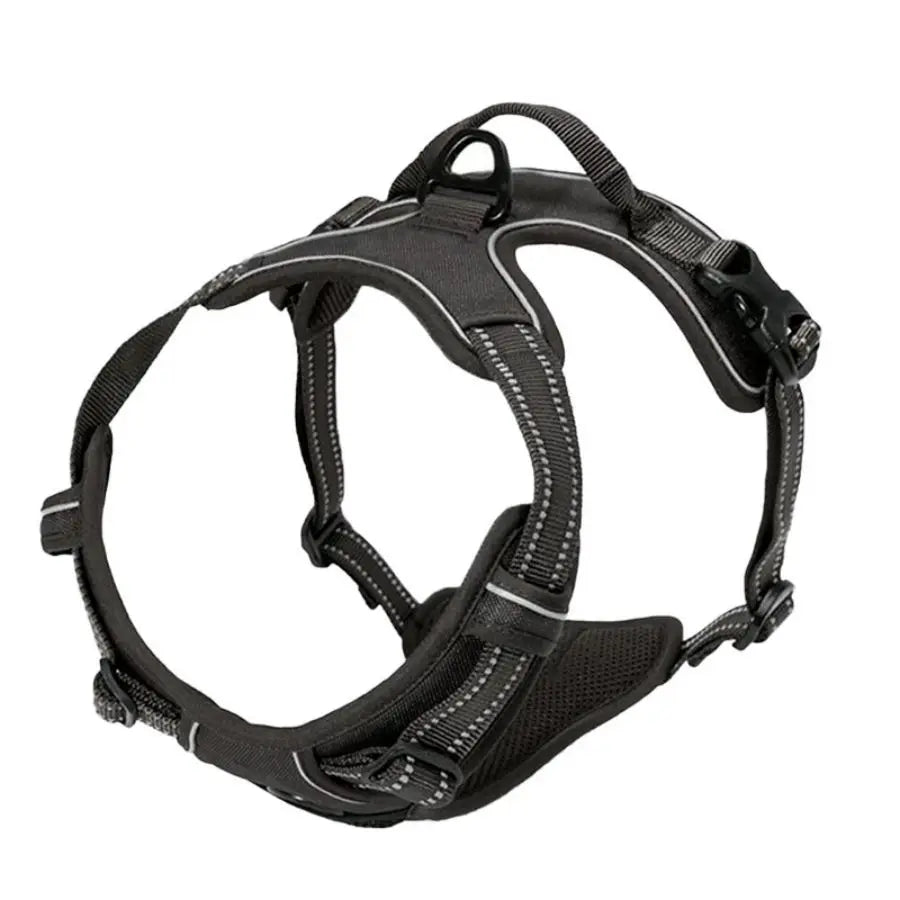 Adjustable No-Pull Reflective Dog Harness – Front Clip