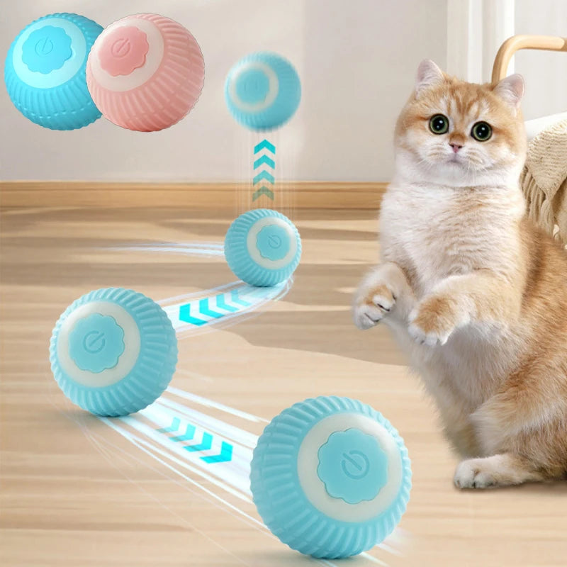 Smart Interactive Cat Ball – Automatic Rolling Toy