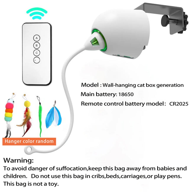 Rechargeable Silent Cat Teaser Toy Main Image