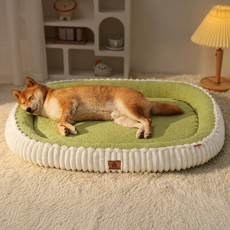 Winter Orthopedic Bolster Dog Bed
