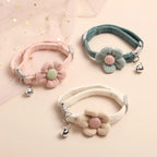 Cute Flower Cat Collar with Bell – Adjustable