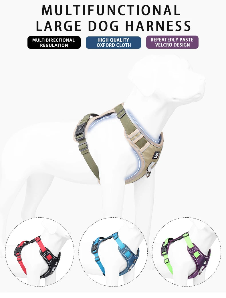 Reflective Adjustable Dog Harness – Oxford Training Vest