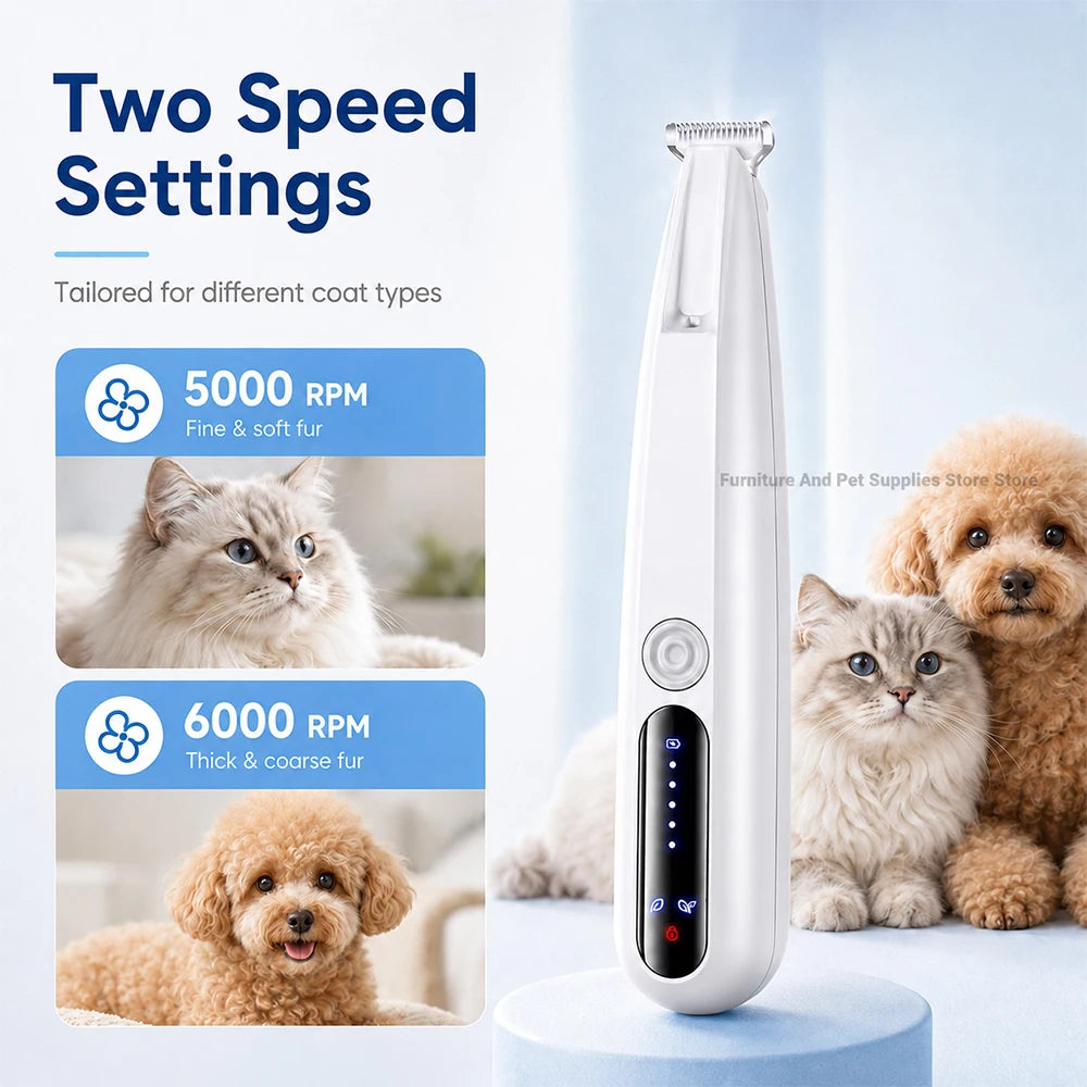 Waterproof LED Pet Paw Trimmer