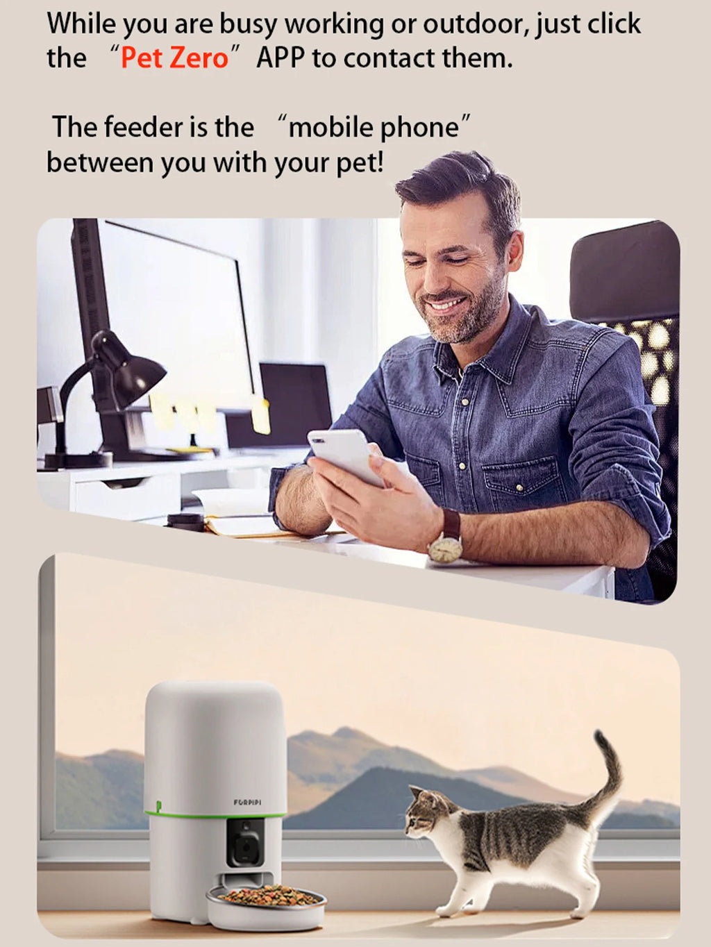 Smart WiFi Pet Feeder with Camera