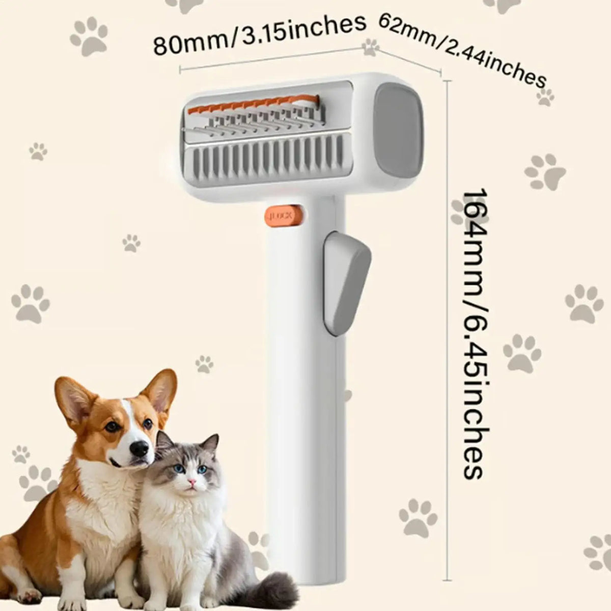 2-in-1 Pet Dematting & Deshedding Comb