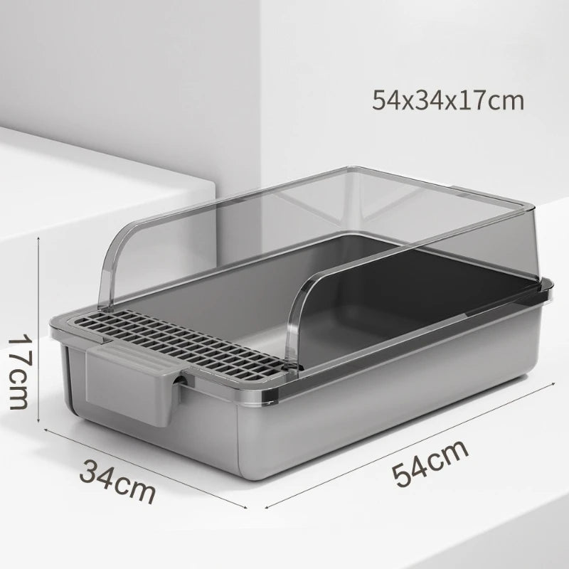 Extra Large Self-Cleaning Enclosed Cat Litter Box