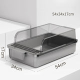 Extra Large Self-Cleaning Enclosed Cat Litter Box