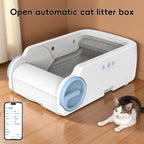 Smart Automatic Self-Cleaning Cat Litter Box with App Control