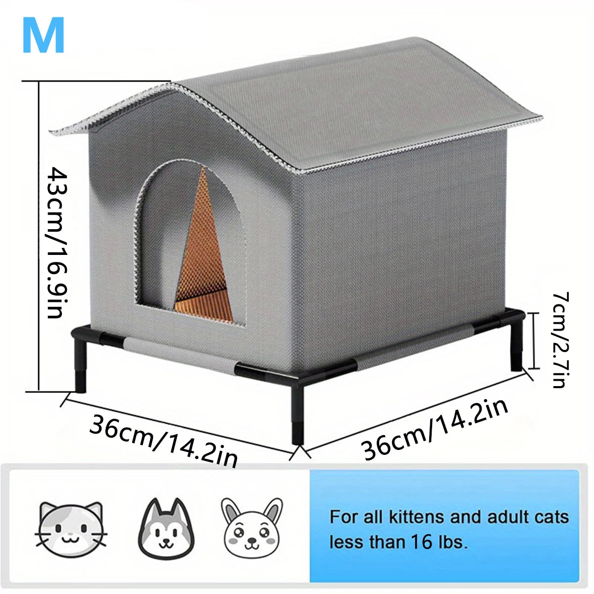 Waterproof Outdoor Cat Shelter