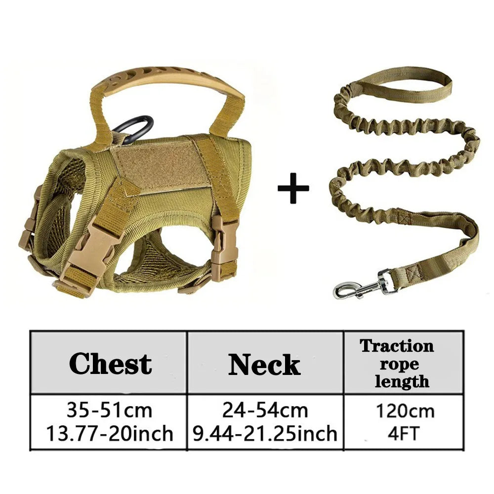Tactical Cat Harness with Leash – Adjustable Mesh Vest