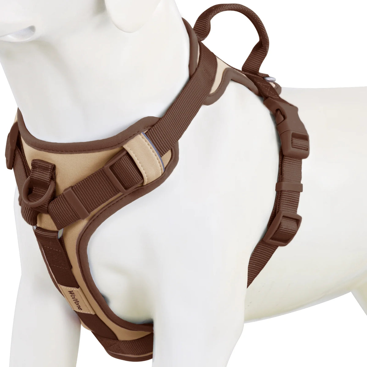 Chocolate Luxury No-Pull Dog Harness – Adjustable